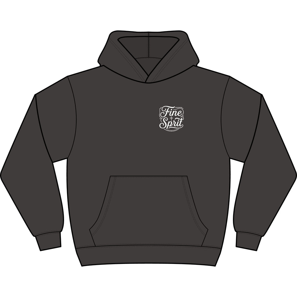 Spirit Raised Hoodie — "God Made Me, Jesus Saved Me, Spirit Raised Me" Christian Prayer Hoodie