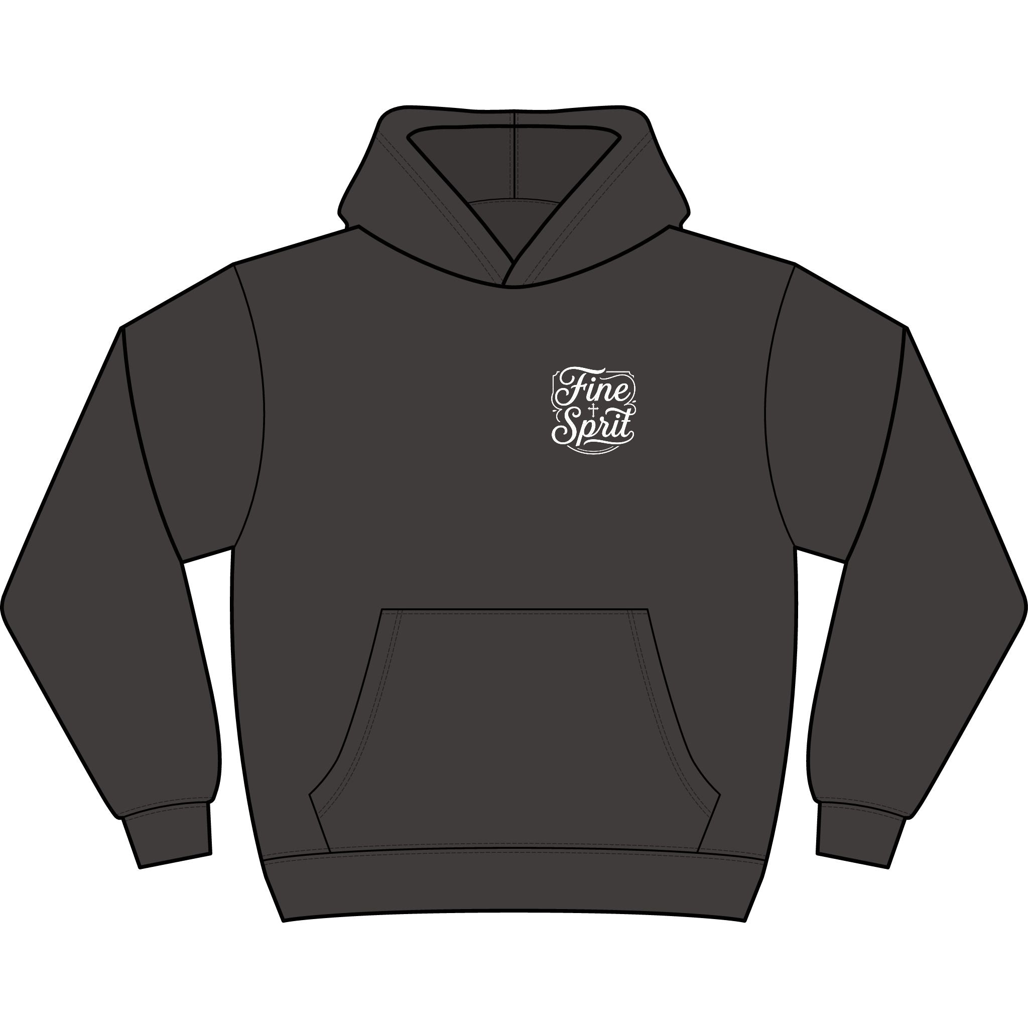 Spirit Raised Hoodie — "God Made Me, Jesus Saved Me, Spirit Raised Me" Christian Prayer Hoodie